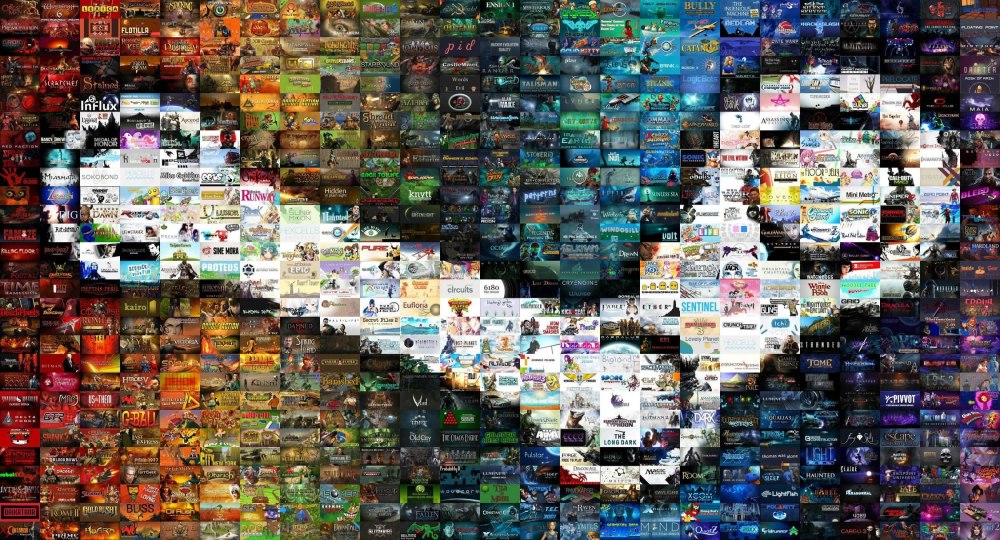 Steam games collage